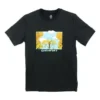 T-shirt Overgrown Hoops, tailles asiatiques « Noir »