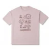 T-shirt oversize Block Party, tailles asiatiques « Rose »