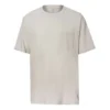 T-shirt oversize à col rond et poche Renew, tailles asiatiques « Beige »