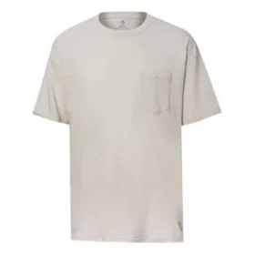 T-shirt oversize à col rond et poche Renew, tailles asiatiques « Beige »