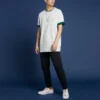 T-shirt oversize à col rond et poche Renew, tailles asiatiques « Beige »