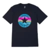 T-shirt à patch Chuck standard, coupe asiatique « Noir multicolore »