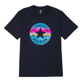 T-shirt à patch Chuck standard, coupe asiatique « Noir multicolore »