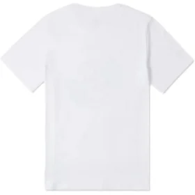 T-shirt à patch déformé, tailles asiatiques « Blanc Orange Bleu sarcelle »