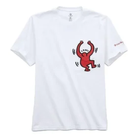 T-shirt à poche Converse x Keith Haring, tailles asiatiques, « Blanc »