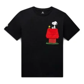T-shirt à poche Converse x Peanuts, tailles asiatiques « Black »