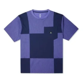 T-shirt à poches en jersey color block, tailles asiatiques « Violet »