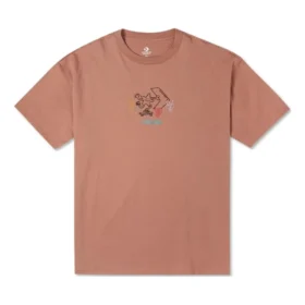 T-shirt Pushing Along, tailles asiatiques « Mineral Clay »