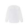 T-shirt raglan à manches longues Chain Stitch, tailles asiatiques « Blanc »
