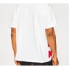 T-shirt rouge à manches courtes Converse pour homme, imprimé couleurs contrastées