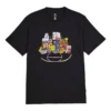T-shirt rétro, tailles asiatiques « Noir »