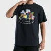 T-shirt rétro, tailles asiatiques « Noir »