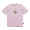 T-shirt Shoe Tie Heart Logo, tailles asiatiques « Blush Purple »