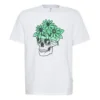 T-shirt Skull Flowers Sunglasses, tailles asiatiques « White »