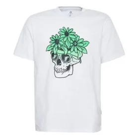 T-shirt Skull Flowers Sunglasses, tailles asiatiques « White »
