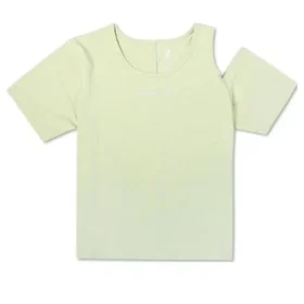 T-shirt slim asymétrique Twisted Knits, tailles asiatiques, « Vert »