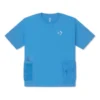 T-shirt Summer Drink Pocket, tailles asiatiques « Bleu »