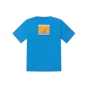 T-shirt Summer Verbiage – Tailles asiatiques « Bleu »