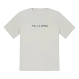 T-shirt Summer Verbiage, tailles asiatiques « Light Grey »