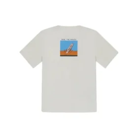 T-shirt Summer Verbiage, tailles asiatiques « Light Grey »