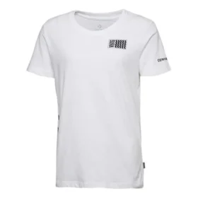 T-shirt Voltage, tailles asiatiques « Blanc Noir »