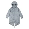 Trench-coat long en duvet, tailles asiatiques « Gris »