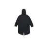 Trench-coat long en duvet, tailles asiatiques « Noir »