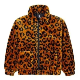 Veste ample imprimé léopard rétro, style couple, tailles asiatiques, « marron »