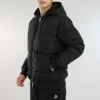 Veste aviateur Court Down, tailles asiatiques « Noir »