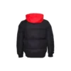 Veste bomber Court Down, tailles asiatiques « Noir Rouge »