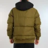 Veste bomber Court Down, tailles asiatiques « Vert olive »