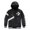 Veste à capuche décontractée avec logo noir