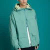 Veste à capuche décontractée Converse pour homme avec poche, bleu délavé