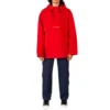 Veste à capuche et demi-fermeture éclair Converse x Kim Jones pour homme, rouge