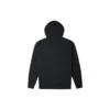 Veste à capuche à manches longues unie avec fermeture éclair, style couple, noir