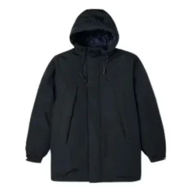Veste à capuche Premium Mid Down, tailles asiatiques « Noir »