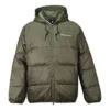 Veste à capuche rembourrée en duvet, tailles asiatiques « Cargo Khaki »