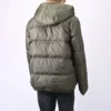 Veste à capuche rembourrée en duvet, tailles asiatiques « Cargo Khaki »