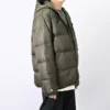 Veste à capuche rembourrée en duvet, tailles asiatiques « Cargo Khaki »