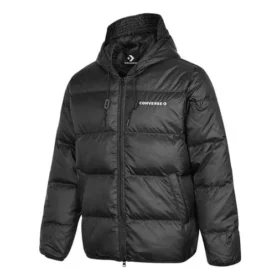 Veste à capuche rembourrée en duvet, tailles asiatiques « Noir »