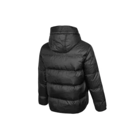 Veste à capuche rembourrée en duvet, tailles asiatiques « Noir »