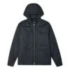 Veste à capuche rembourrée à manches longues Converse Casual Sports Cargo pour homme, noire