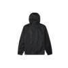 Veste à capuche rétro décontractée pour couple, style noir