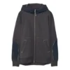 Veste à capuche zippée pour homme Converse x Paria Farzaneh Crossover Splicing, bleue