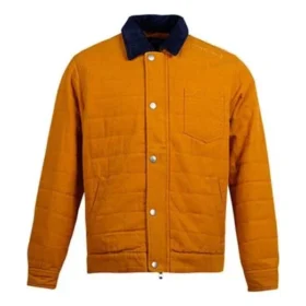 Veste cargo décontractée rétro Converse pour homme, jaune