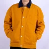 Veste cargo décontractée rétro Converse pour homme, jaune