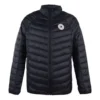 Veste chaude en duvet coupe-vent, tailles asiatiques, « Noir »