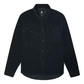 Veste-chemise cargo en velours côtelé Converse pour homme, noire