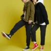Veste-chemise cargo en velours côtelé Converse pour homme, noire