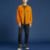 Veste-chemise en velours côtelé Converse Sports Cargo pour homme, jaune